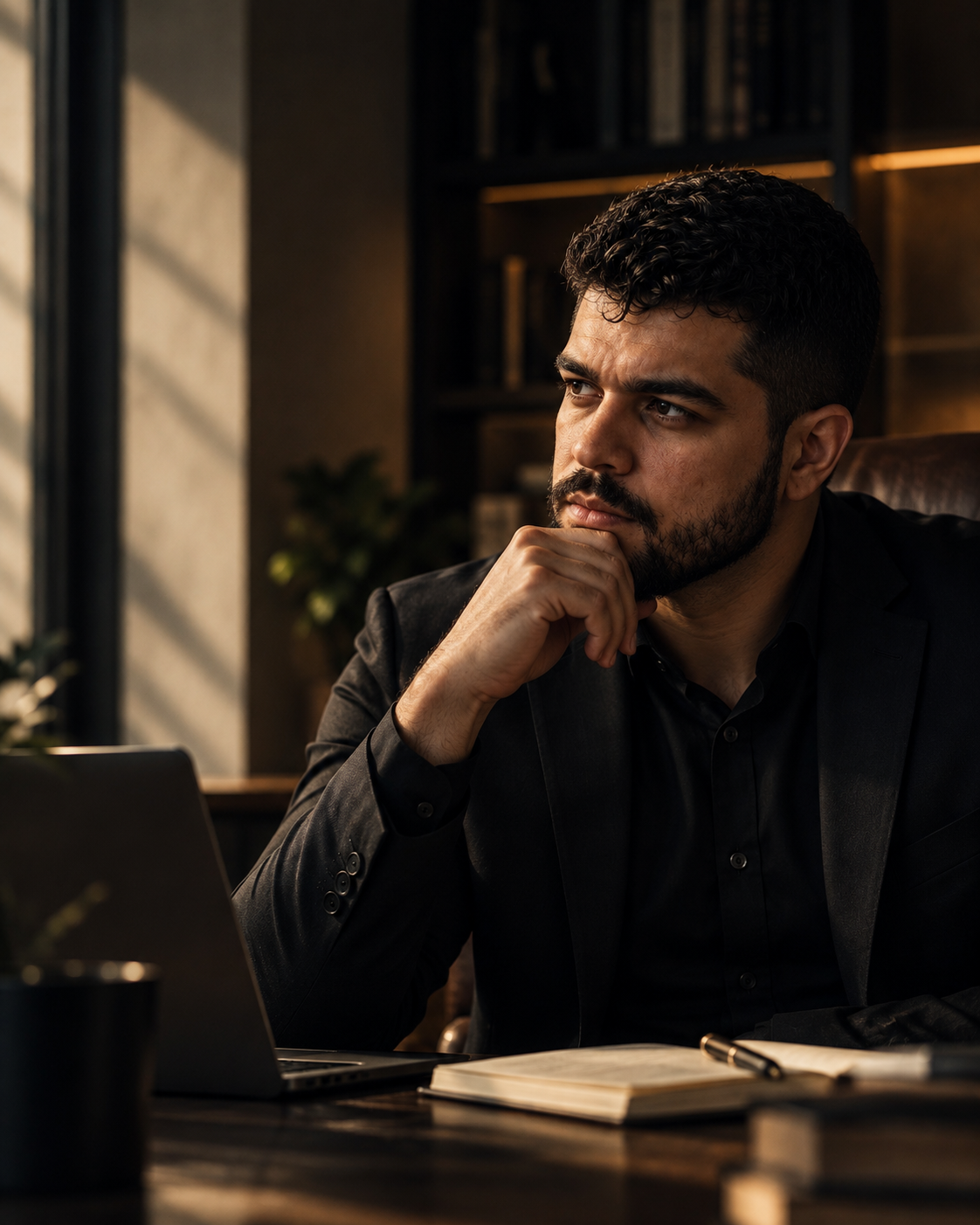 Douglas Riccardo em seu escritório